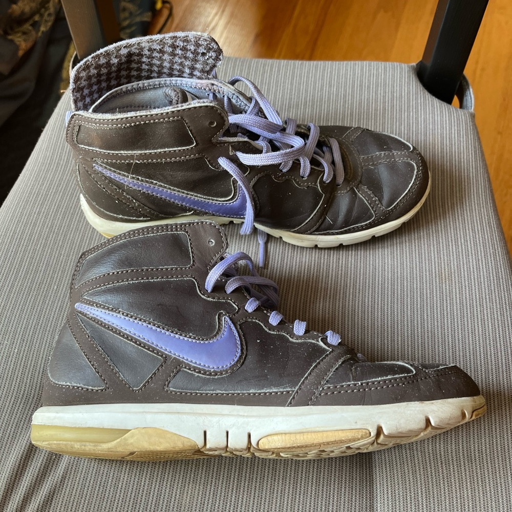 Nike Training Air Max S2S Mid Shoes - Brown and Purple - Women US5.5 UK3